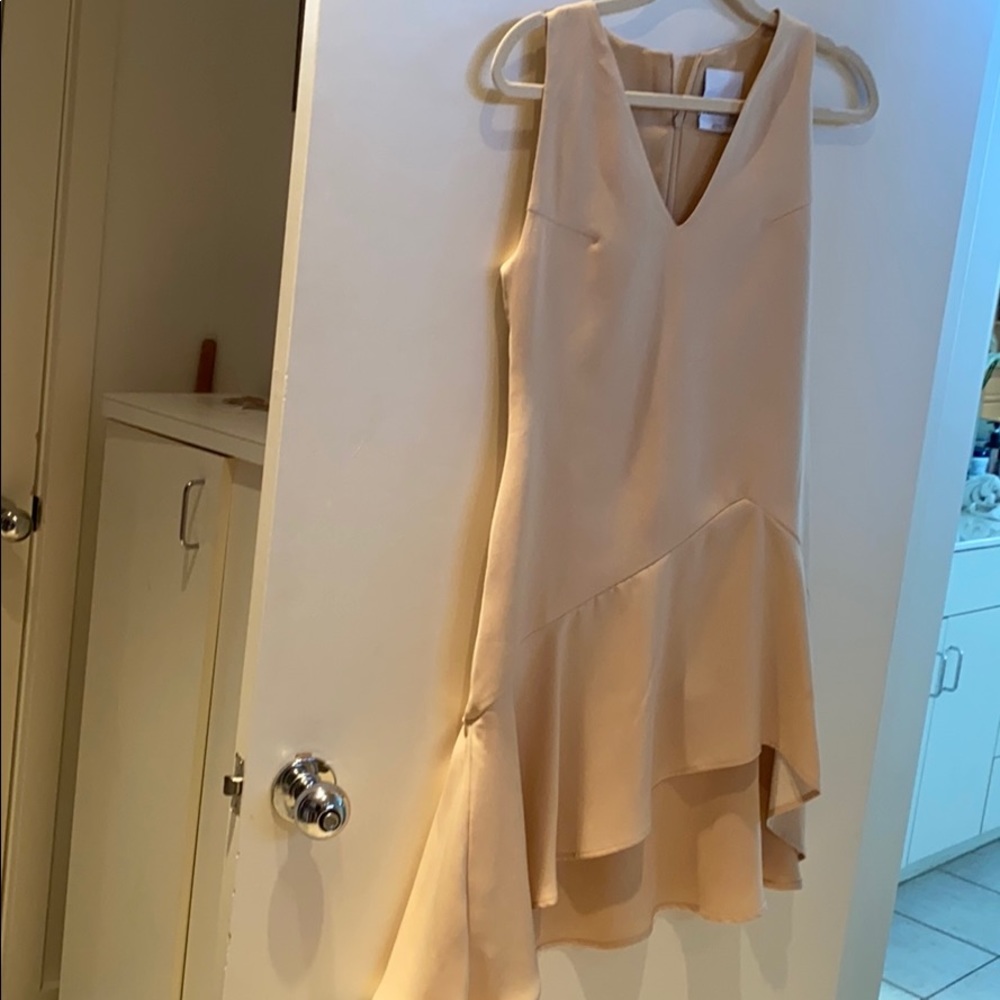 Beige C/MEO Collective high low dress